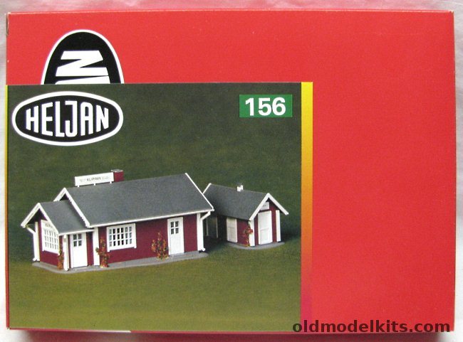 Heljan HO Country  Railroad Station - HO Scale Building, 156 plastic model kit